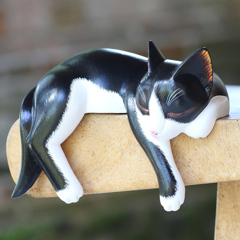 Gammaro Animals Figurines & Sculptures, Black/White