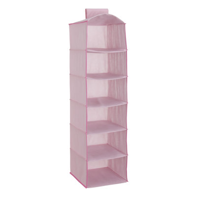 Rangement à 6 tiroirs pour enfants avec 2 tiroirs Delta, rose