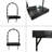 Floating Makeup Vanity Desk With Mirror & 3-Color Lights, Wall Dressing Table With Power Outlet, Compact Vanity, Large Storage-40413915