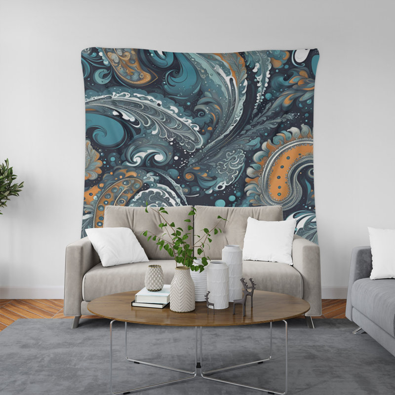 Tapisserie murale, H 60 po x l 51 po x P 0,5 po