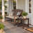 16inch Hdpe Adirondack Square Side Table, Weather Resistant End Table With Storage Shelf-1179046436