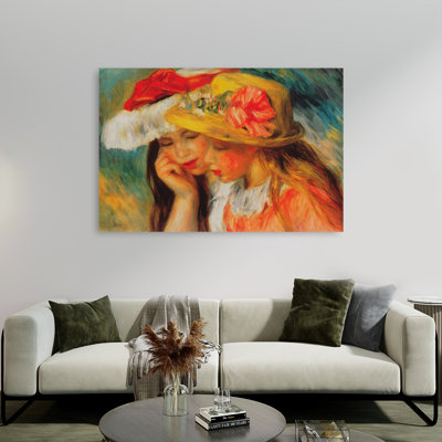 «Deux Soeurs», reproduction d'art classique printanière colorée contemporaine