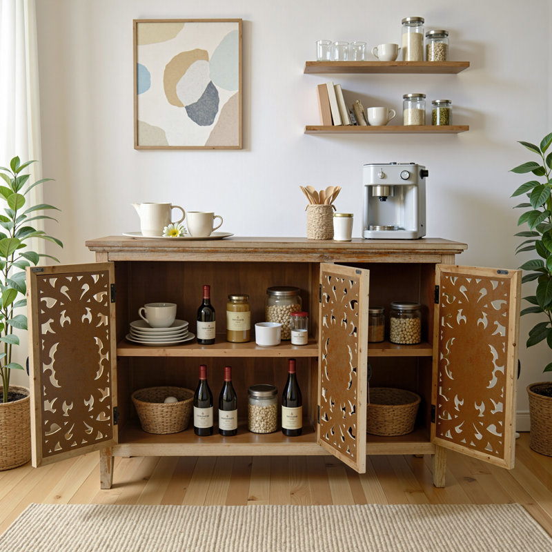 Buffet, armoire de rangement avec tablette réglable pour le salon et le couloir