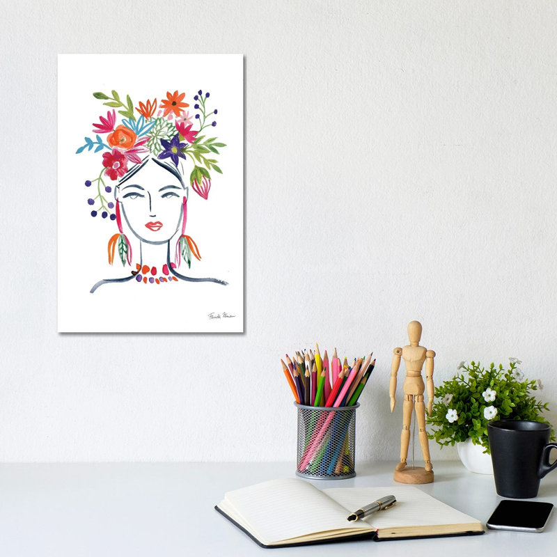Flower Girl II by Farida Zaman - Wrapped Canvas Print, 20.32 cm H x 30.48 cm W