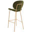 Luana Upholstered Counter Stool with Metal Frame-121394624