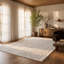 Tapis intérieur moderne, beige crème.-1160040603