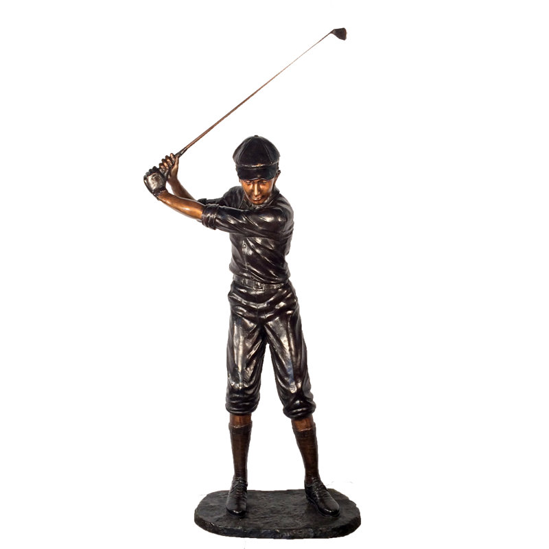 Golfer Statue