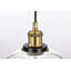 Mateo 1 - Light Black/Antique Brass Dome Pendant