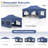 10 X 20ft Pop Up Canopy Outdoor Canopy Tent With 6 Sidewalls Carrying Bag-108670660