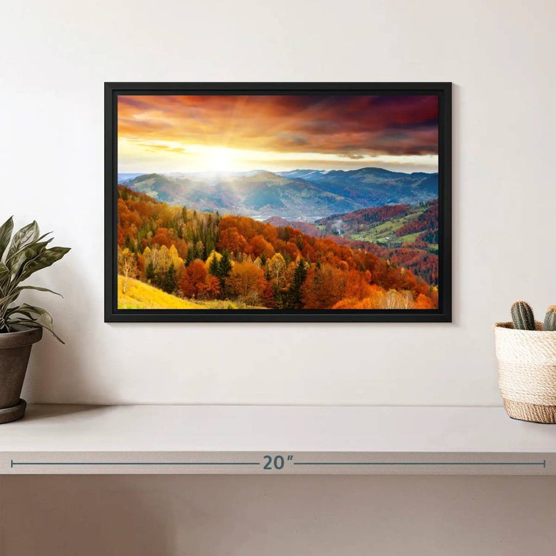 Mountain With Trees, 9" H x 13" W