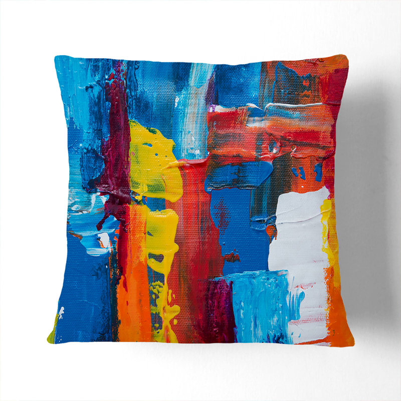 Abstract Square Throw Cushion, 55 x 55 cm
