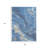 3' X 5' Blue Gold And Ivory Abstract Washable Indoor Outdoor Area Rug