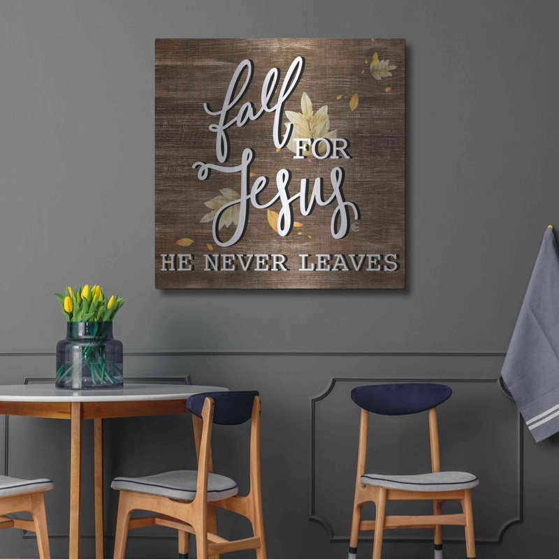«Fall For Jesus» par Fearful Made Creations, art mural en métal