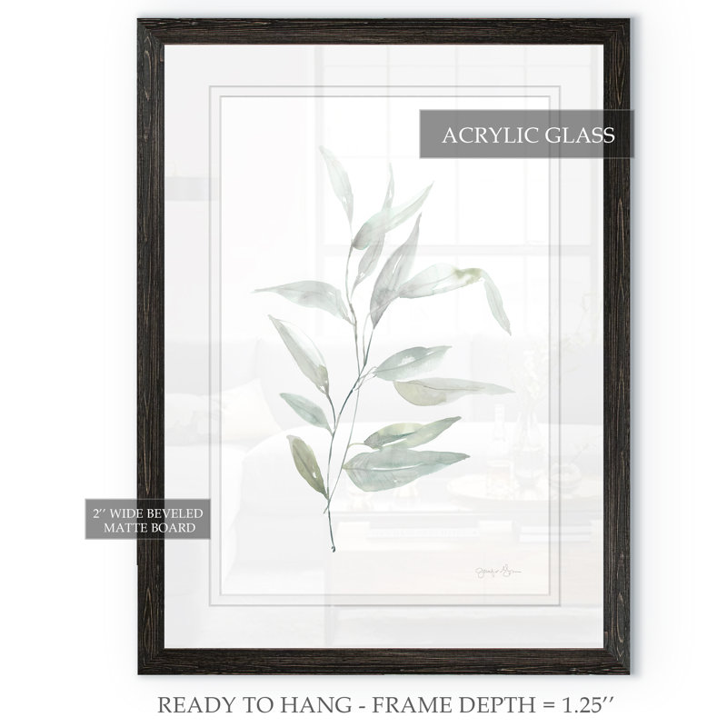 « ethereal eucalyptus ii » par paul cezanne-reproduction d’art sur image, H 30 po x l 22 po x P 1,25 po, Papier encadré ébène