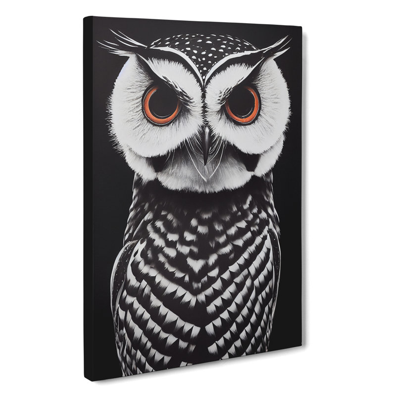 The Fierce Owl - Wrapped Canvas, 50cm H x 35cm W x 3cm D