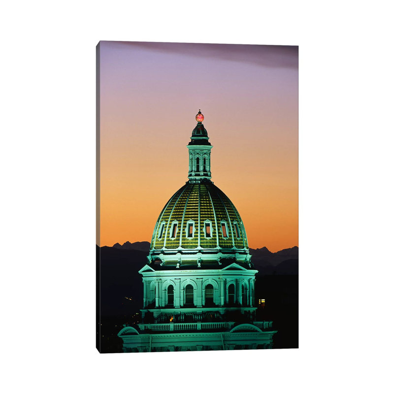 Colourado State Capitol Building Denver CO - Wrapped Canvas Print, 20.32 cm H x 30.48 cm W
