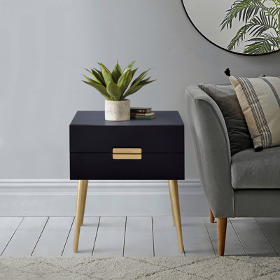 Table d'appoint avec 2 tiroirs