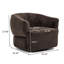 Fauteuil club pivotant en peluche Radia Modern-124215911