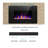 Recessed & Wall Mounted Electric Fireplace, Remote Control w/ Timer, Adjustable Flame Color & Speed-1203784299