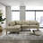 Mouloud 2-Piece Genuine Leather Sectional -100234034-100234035