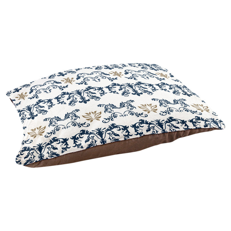 Lit pour chat Houston Houston, Taille grande - L 42 po x l 52, Blanc / bleu marine / gris / brun