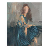 Lady In Turquoise Painting by Fern Cassidy
