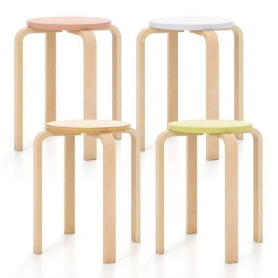 Polebridge Solid Wood Accent Stool