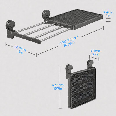 Séchoir à vêtements extensible, rétractable et pliable en alliage d'aluminium
