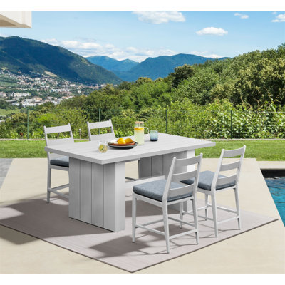 Vontrell Counter Height Dining Set, Buff, 5-PC