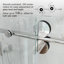 Porte de baignoire coulissante lisse sans cadre avec verre transparent de 3/8 po (10 mm) Opal Mirage MCOCOD-78632771