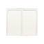Armoire moderne avec trois rangements, répondant à différentes exigences de rangement, tablettes blanches de 28,31 po-1509038167
