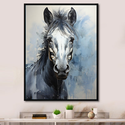 Zebra Bold Brushstrokes, impression sur toile encadrée