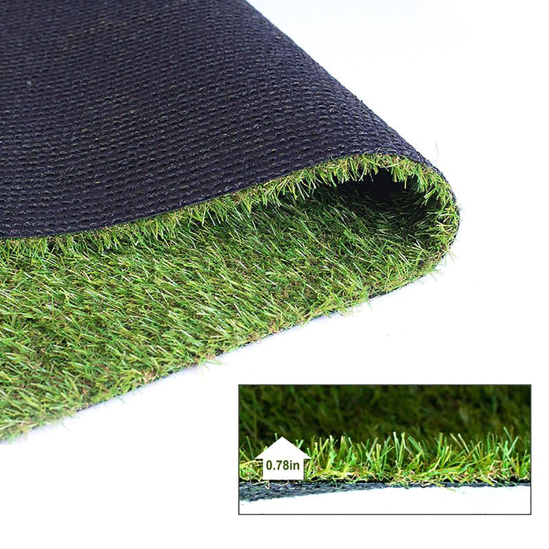 Tapis d'extérieur en gazon artificiel pour l'extérieur, H 0,78 po x l 24 po x P 768 po