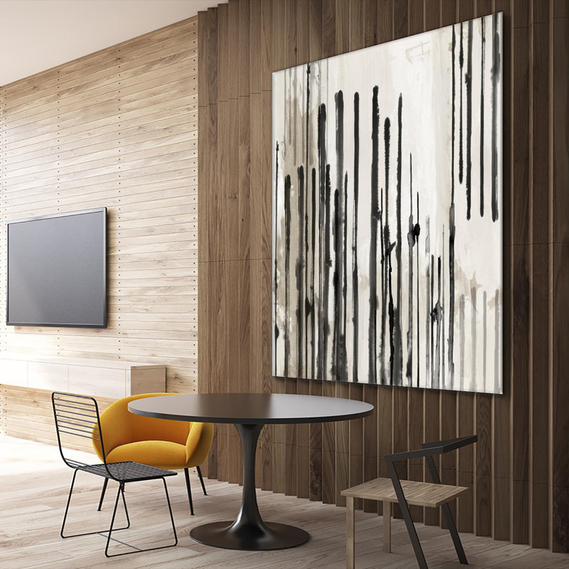 «Linearity I», reproduction d'art sur toile géante de 72 po x 72 po, H 72 po x l 72 po x P 1,5 po