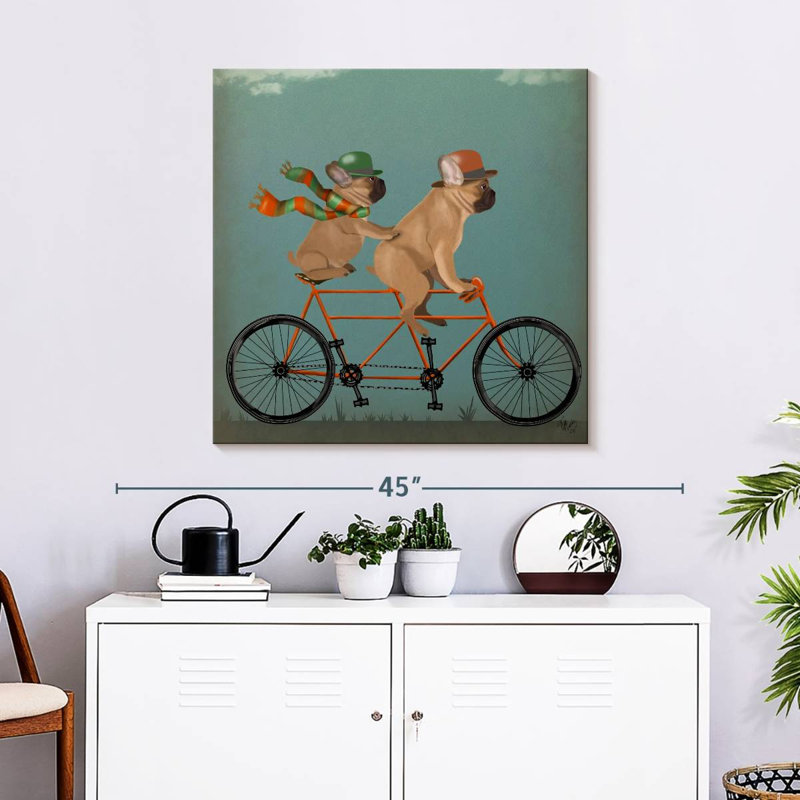 Brampt French Bulldog Tandem, 30" H x 30" W