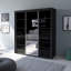 Armoire noire 71 "avec miroir Aria-837274717