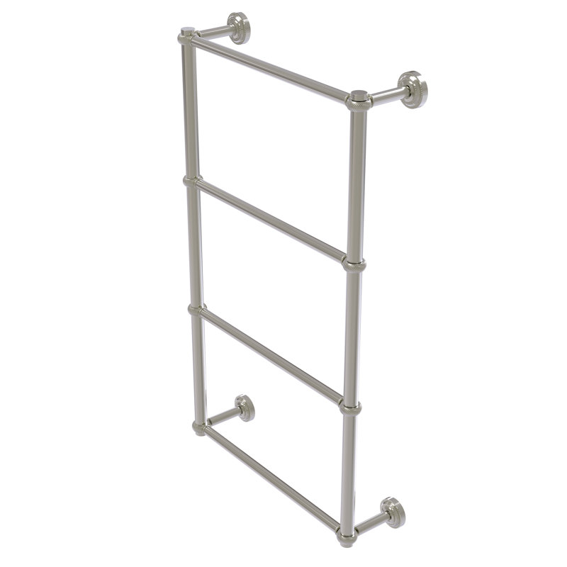 Porte-serviettes mural Leamore, Nickel satiné, H 36 po x l 34 po x P 5,3 po