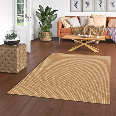 Finkle Solid Colour Hand Woven Indoor / Outdoor Area Rug