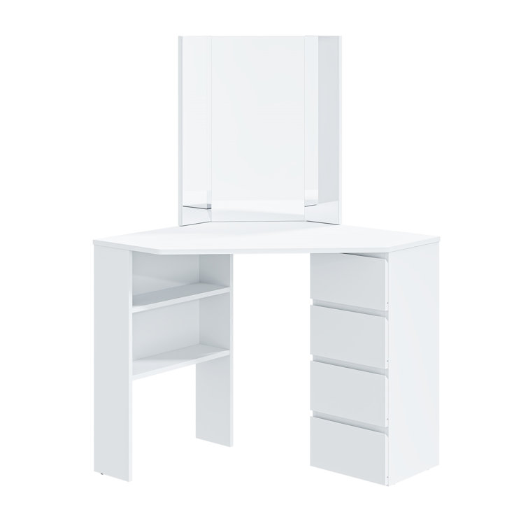 Brayden Studio Ambreanna Dressing Table with Mirror | Wayfair.co.uk