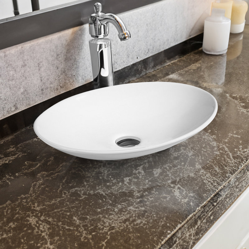Belfry Bathroom® 7526 Ceramic Oval Countertop Basin