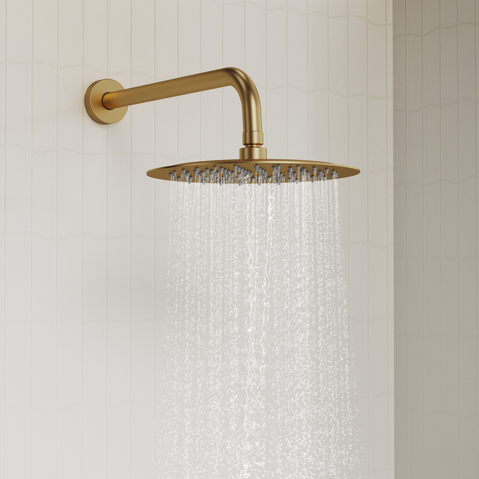 RainfallCascade 10" Shower System, Brushed Gold, 2.0