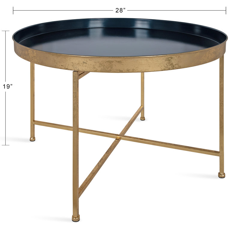 Table basse Ekta, Or, Bleu marine