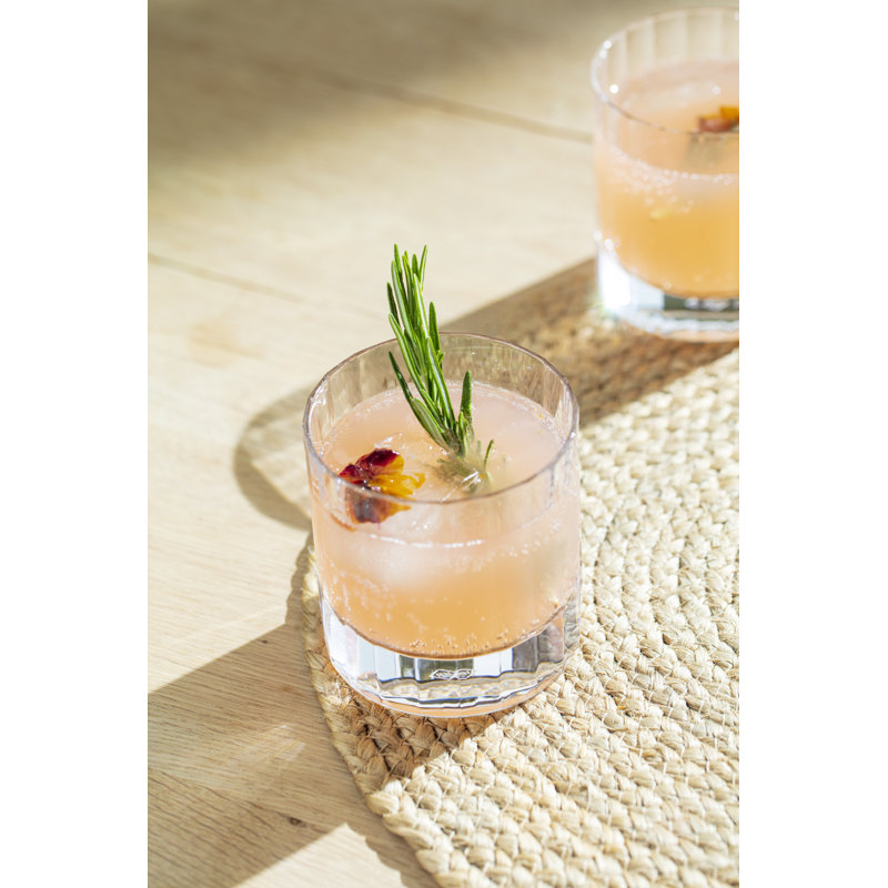 Fluted Handmade Crystal Drinking Glass, 8.5