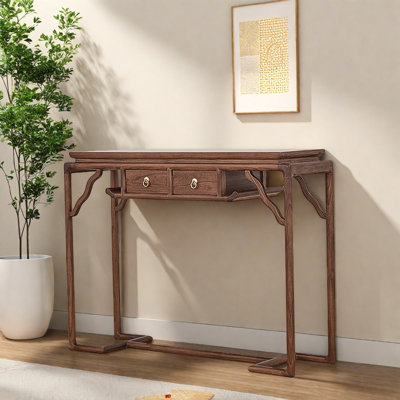 Solid Old Elm Entryway Console