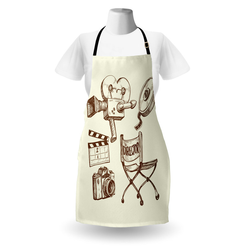 No Pattern Bib Apron