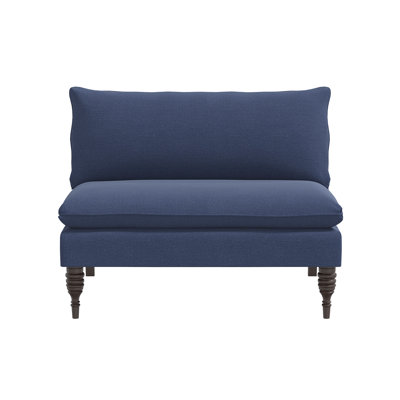 Red from Scalamandre Crafted by Cloth & Company Concord Settee in Solids by Red from Scalamandré