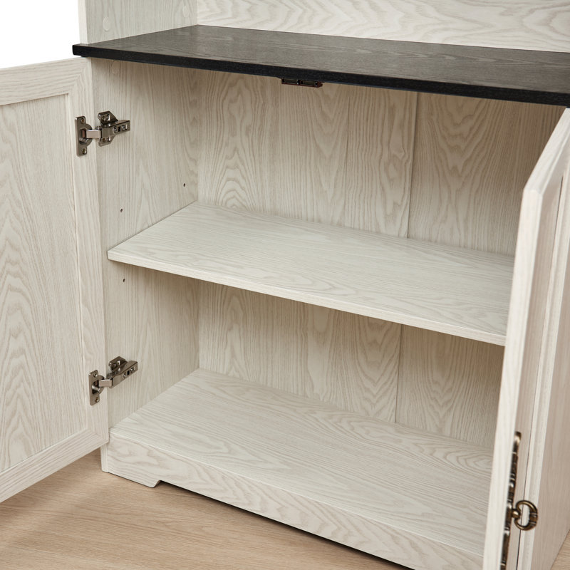 Bibliothèques spacieuses avec rangement, tablettes modernes ajustables en bois aggloméré blanc pour la maison