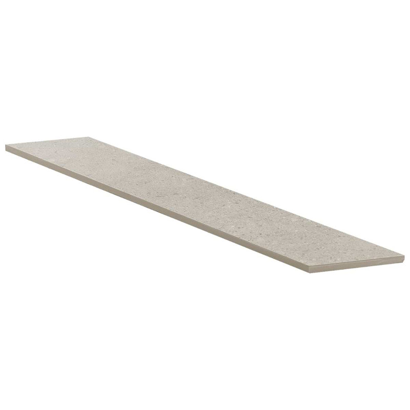 New Rock 4X21 Chevron Matte Porcelain Tile, Fumo Light Gray