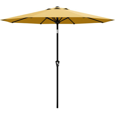 Parasol de patio 9 pi avec manivelle lisse