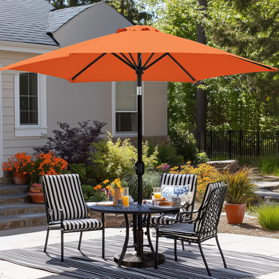 Spirica 95" H Push-Button Tilt Market Umbrella 